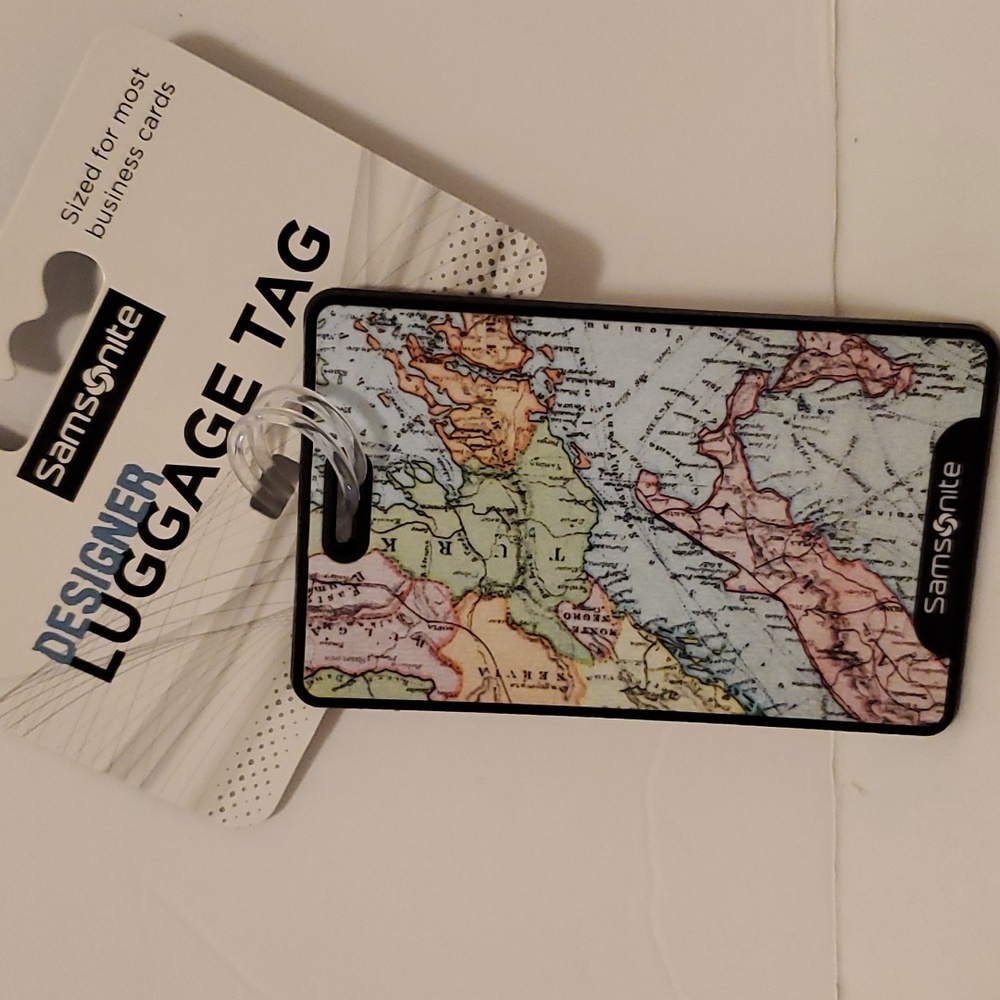Samsonite Designer World Map Luggage Tag